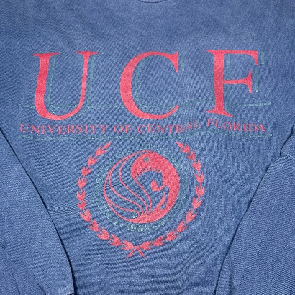 Vintage Jansport UCF University of Central Florida Sweatshirt Shirt XL Blue USA